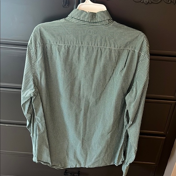 J Crew Classic Green checkered button down Men's Shirt - Picture 4 of 4